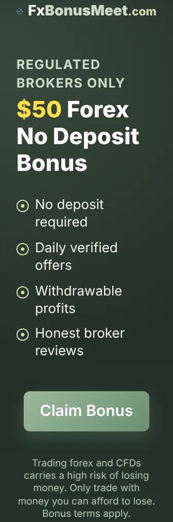 $50 forex no deposit bonus from regulated brokers – claim bonus