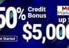 M4Markets 50% Deposit Bonus