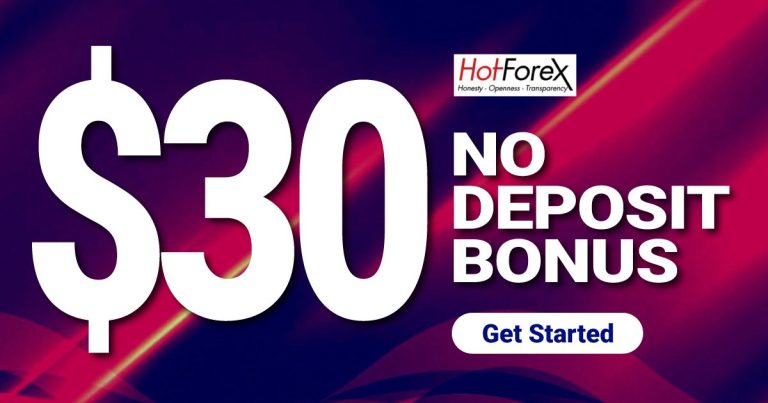 $30 Free No Deposit Bonus on HotForex