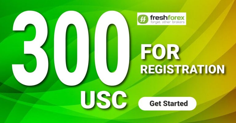 300 USC No Deposit Bonus FreshForex