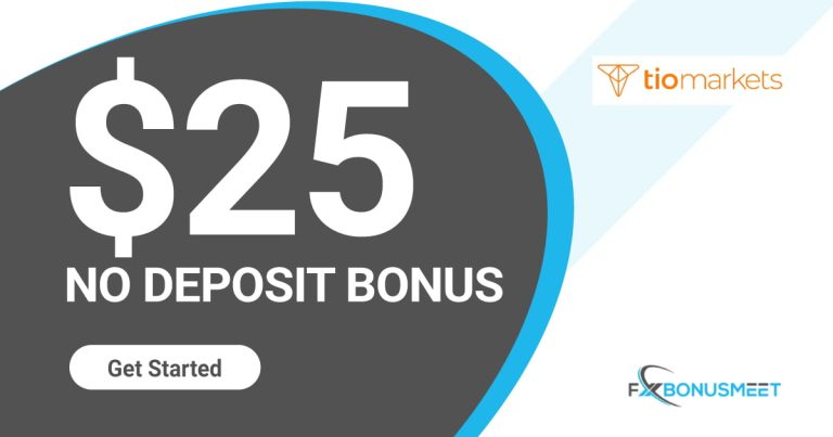 TIOMarkets $25 USD Forex No Deposit Bonus 2022