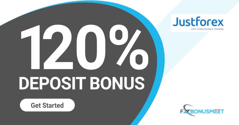120% Forex No Deposit Bonus JustForex