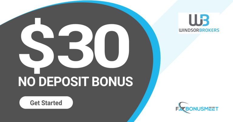 $30 Forex No Deposit Bonus from Windsor Brokers