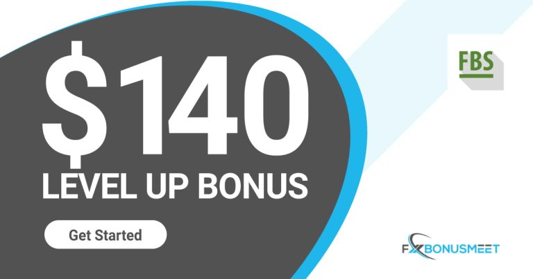FBS 140 USD No Deposit Level Up Bonus