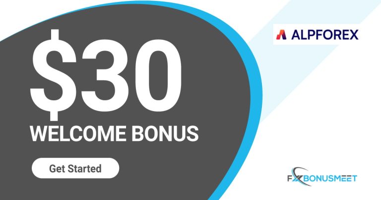 ALPFOREX 30 USD Forex Welcome No Deposit Bonus