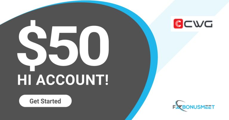 CWG Markets $50 Forex Welcome No Deposit Bonus