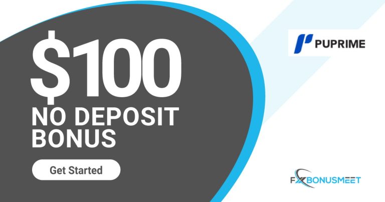 PuPrime 100 USD Forex No Deposit Bonus