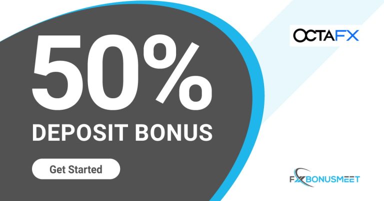 OctaFX Forex Bonus 50% on each Deposit