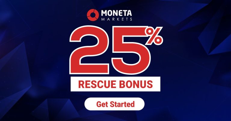 Get 25% Forex Rescue Bonus with Moneta Markets