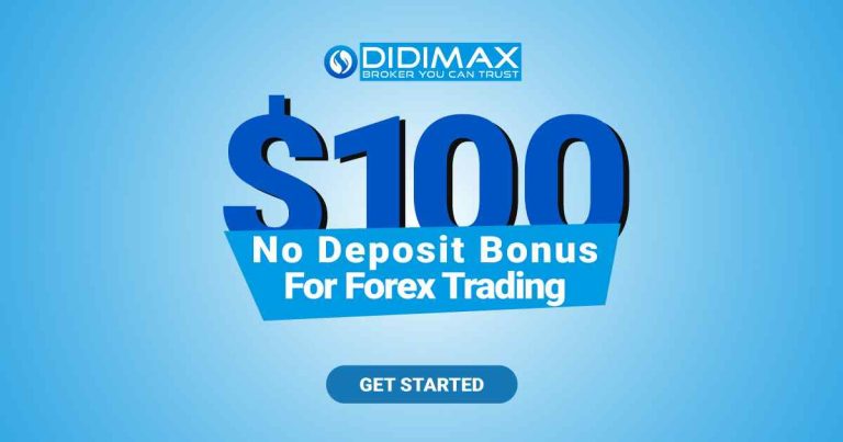 $100 Free No Deposit Bonus at Didimax Forex Trading