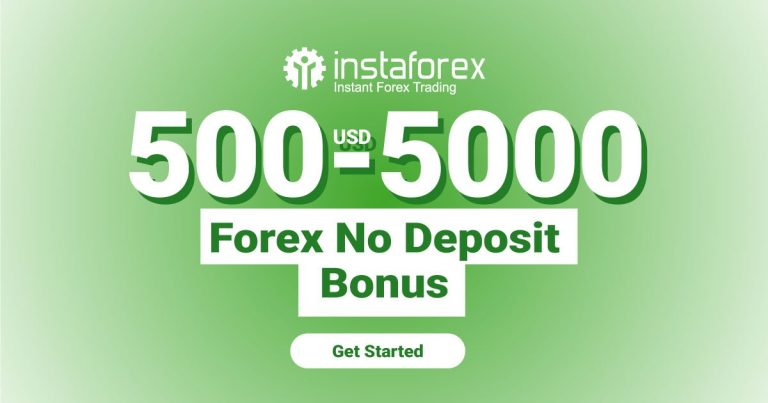 Receive up to $5000 with InstaForex No Deposit Bonus