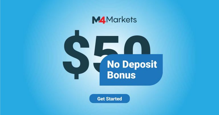 M4Markets $50 No Deposit Bonus Forex for New Account