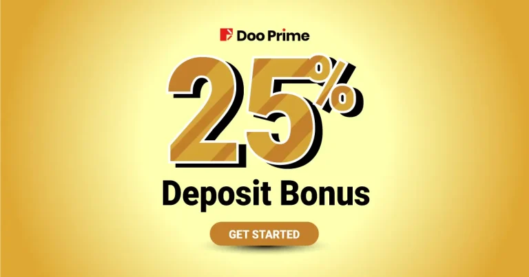DooPrime 25% Credit Welcome Bonus for Forex Deposits