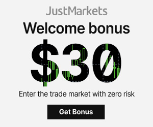 JustMarkets Welcome Bonus 30$ | Enter the trade market with zero risk