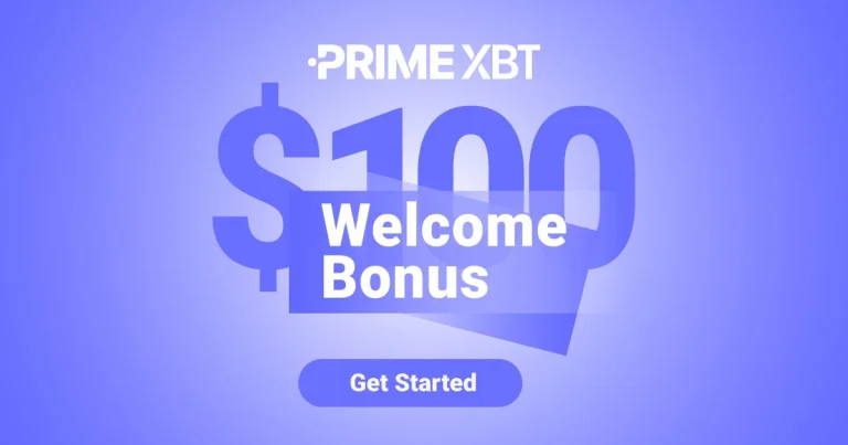 PrimeXBT Welcome Credit Bonus with $100 for Trading