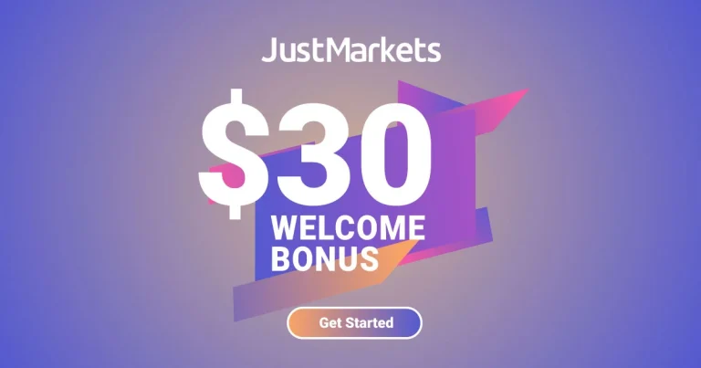 No Initial Deposit Bonus of $30 for Trading at JustMarkets
