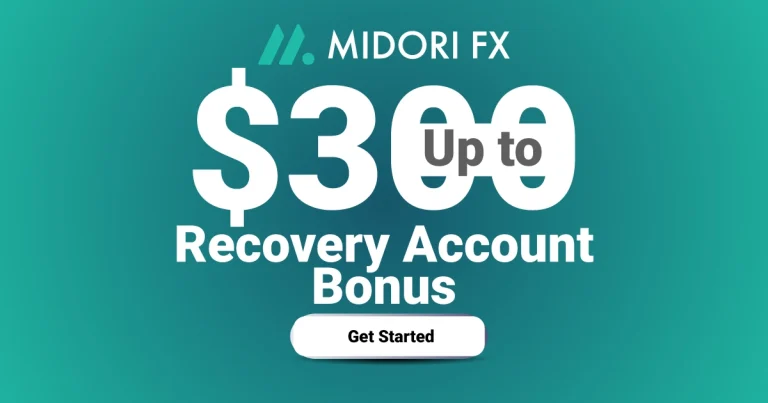 MidoriFX Recovery Bonus with $300 Free Credit