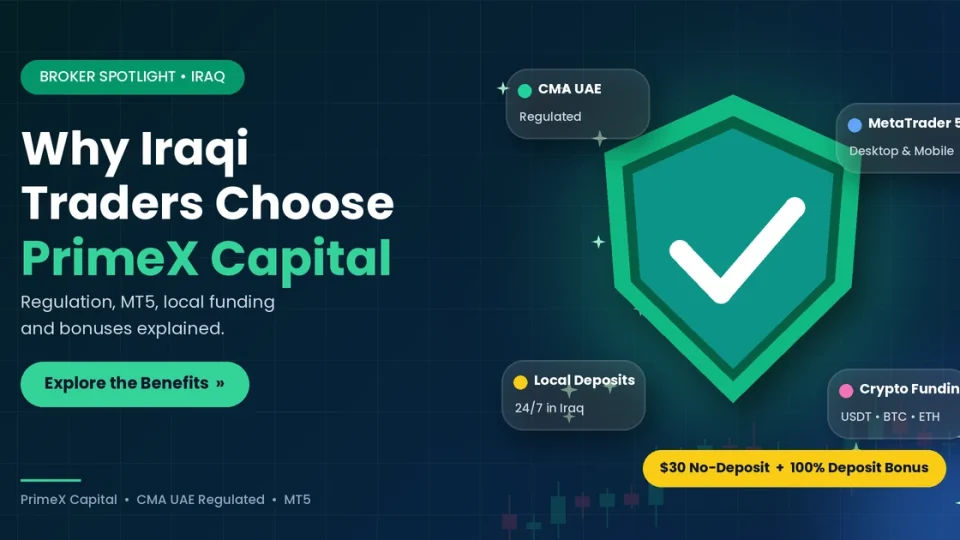 PrimeX Capital $30 No-Deposit Bonus and 100% Deposit Bonus